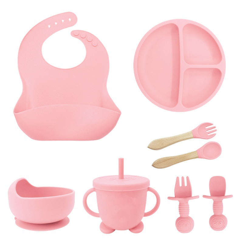 Food Grade Silicone Baby Bib Crate Tableware